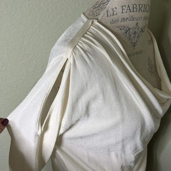 Caché White Dolman Drape Knit Sweater - Picture 5 of 7